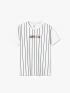 Áo Thun Regular 4Men Stripes AT064 Màu Trắng