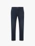 Quần Jeans Xanh Đậm Giễu Chỉ Màu Cam Form Slimfit QJ097
