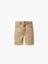 Quần Short Jeans Thêu Classic Preppy Form Straight QS061 Màu Be