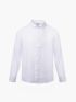 Áo Sơ Mi Sọc Thêu Huy Hiệu M Form Tailored SM180 Sọc Trắng