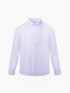 Áo Sơ Mi Sọc Thêu Huy Hiệu M Form Tailored SM180 Sọc Tím