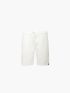 Quần Short Kaki Lưng Thun Gắn Nhãn Trang Trí Form Straight QS067 Màu Trắng