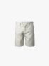 Quần Short Linen Trơn Form Straight QS068 Màu Xám Nhạt