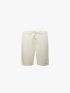 Quần Short Thun Tổ Ong Gắn Tag Silicon Form Regular QS071 Màu Trắng Kem