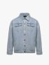 Áo Khoác Jean Trơn Túi Hộp 2 Bên Form Regular AK077 Màu Xanh Biển Nhạt