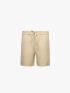 Quần Short Linen Trơn Form Straight QS085 Màu Be