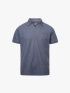 Áo Polo Sọc Chìm Cổ V Form Regular PO189 Màu Xanh Đá