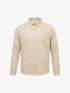 Áo Sơ Mi Linen Thêu Logo Cánh Buồm Phía Sau Form Relaxed SM208 Màu Be Nhạt