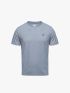 Áo Thun Rayon In Chiếc Thuyền Form Slimfit AT190 Màu Xanh Đá