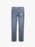 Quần Jean Phối Dây Sọc 2 Bên Sườn Form Straight Xanh QJ130 Màu Xanh