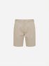 Quần Short Signature Stripe Form Straight QS088 Màu Be