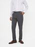 Quần Tây Trơn Form Slimfit QT071 Màu Xám Đậm