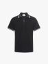 Áo Polo Double Face Trụ Dây Kéo Bo Kiểu Form Regular PO198 Màu Đen