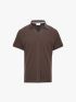 Áo Polo Vertical Texture Cổ V Bo Kiểu Form Modern PO199 Màu Nâu