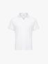 Áo Polo Vertical Texture Cổ V Bo Kiểu Form Modern PO199 Màu Trắng
