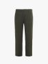 Quần Kaki Trơn Xếp Ly Form Straight QK037 Màu Rêu Đậm