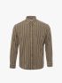 Áo Sơ Mi Sọc Cổ Button Down Form Relaxed SM212 Màu Nâu