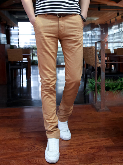 Quần kaki hàn quốc màu bò qk133 - 1