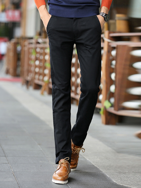 Quần kaki hàn quốc đen qk136 - 1
