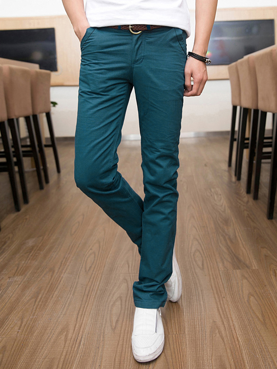 Quần kaki hàn quốc xanh cổ vịt qk138 - 1