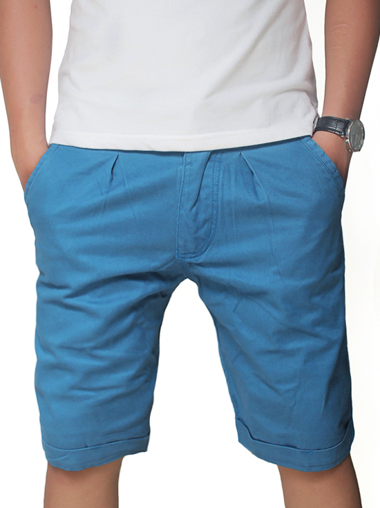 Quần short kaki xanh da trời qs39 - 1