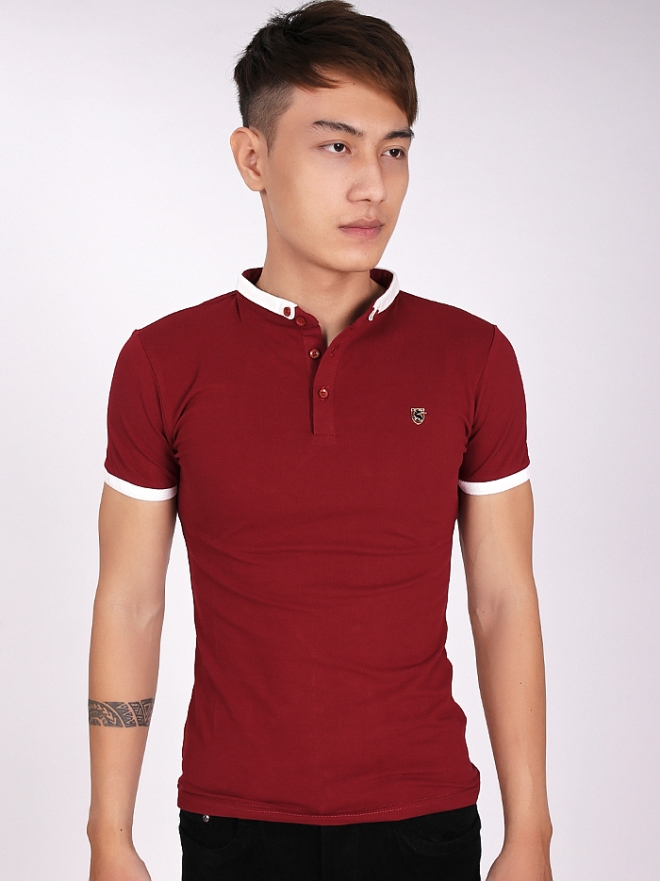 Áo thun cá sấu đỏ at557 - 1