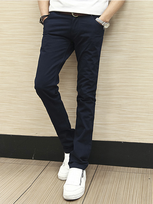 Quần kaki hàn quốc xanh đen qk147 - 1