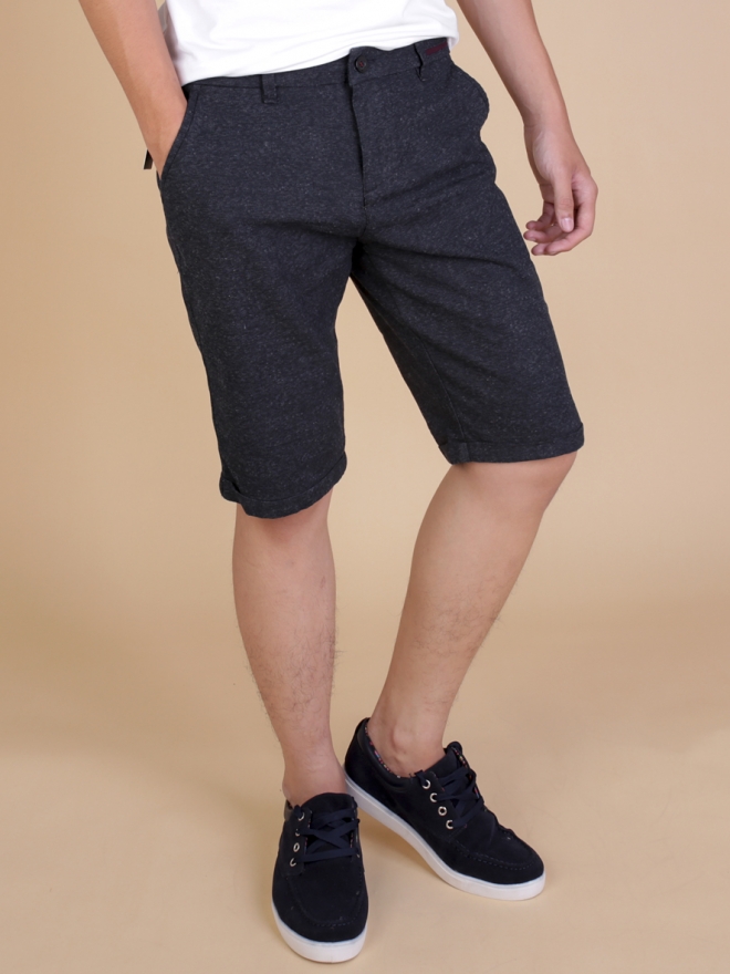 Quần short kaki đen qs62 - 1