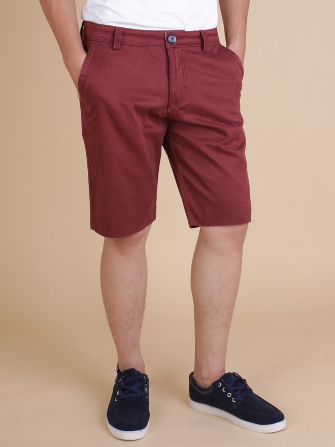 Quần short kaki đỏ nâu qs53 - 1
