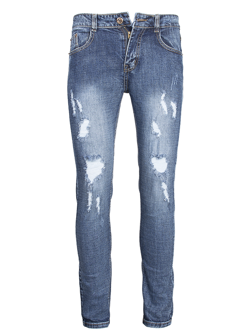 Quần Jeans Rách Xanh Đen QJ1564