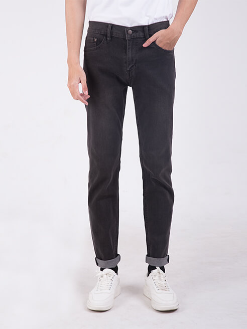 Quần Jean Slimfit QJ1666 Màu Xám Chuột Đậm