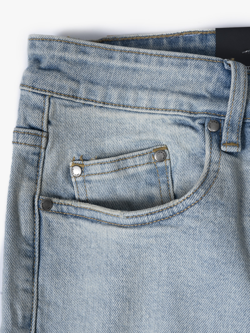 Quần Jeans Slimfit Thêu QJ043 Màu Xanh