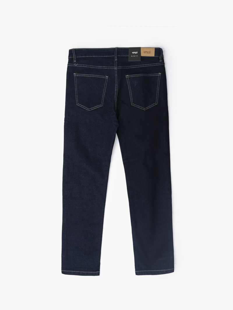 Quần Jeans Slimfit Trơn QJ063 Màu Xanh