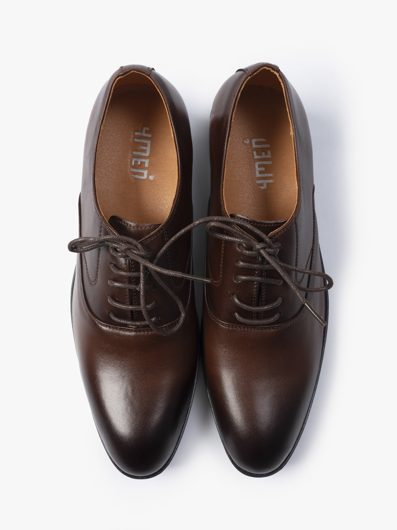 Giày Tây Leather G017 Màu Nâu