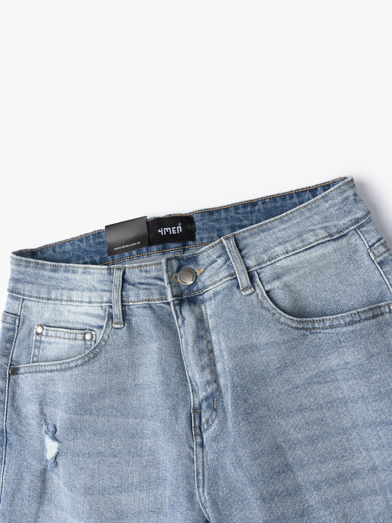 Quần Short Slimfit Lightblue QS033 Màu Xanh 