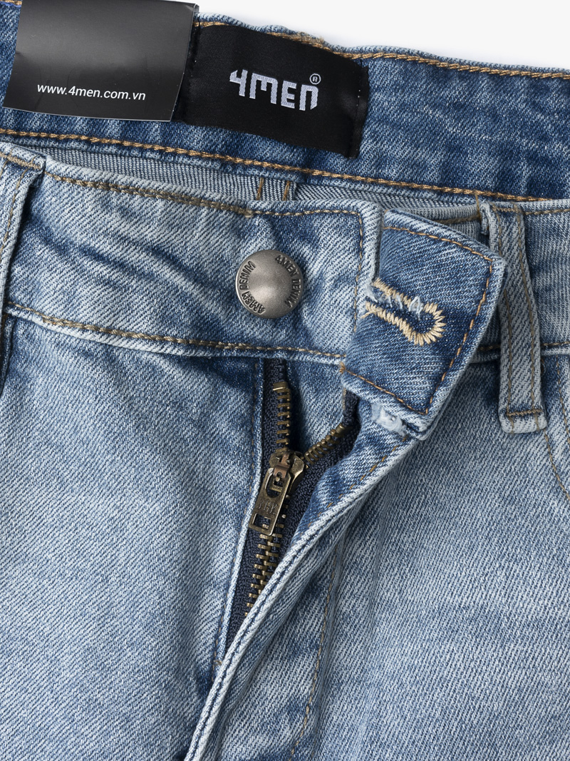 Quần Short Slimfit Lightblue QS033 Màu Xanh 