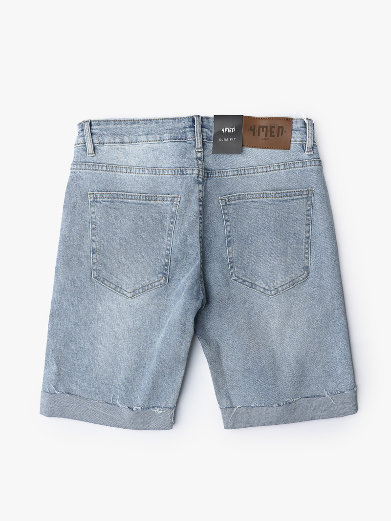 Quần Short Slimfit Lightblue QS033 Màu Xanh 