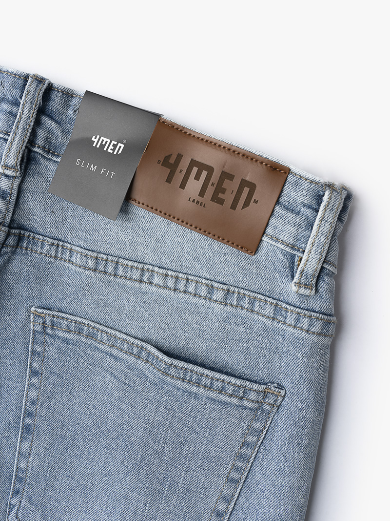 Quần Short Slimfit Lightblue QS033 Màu Xanh 