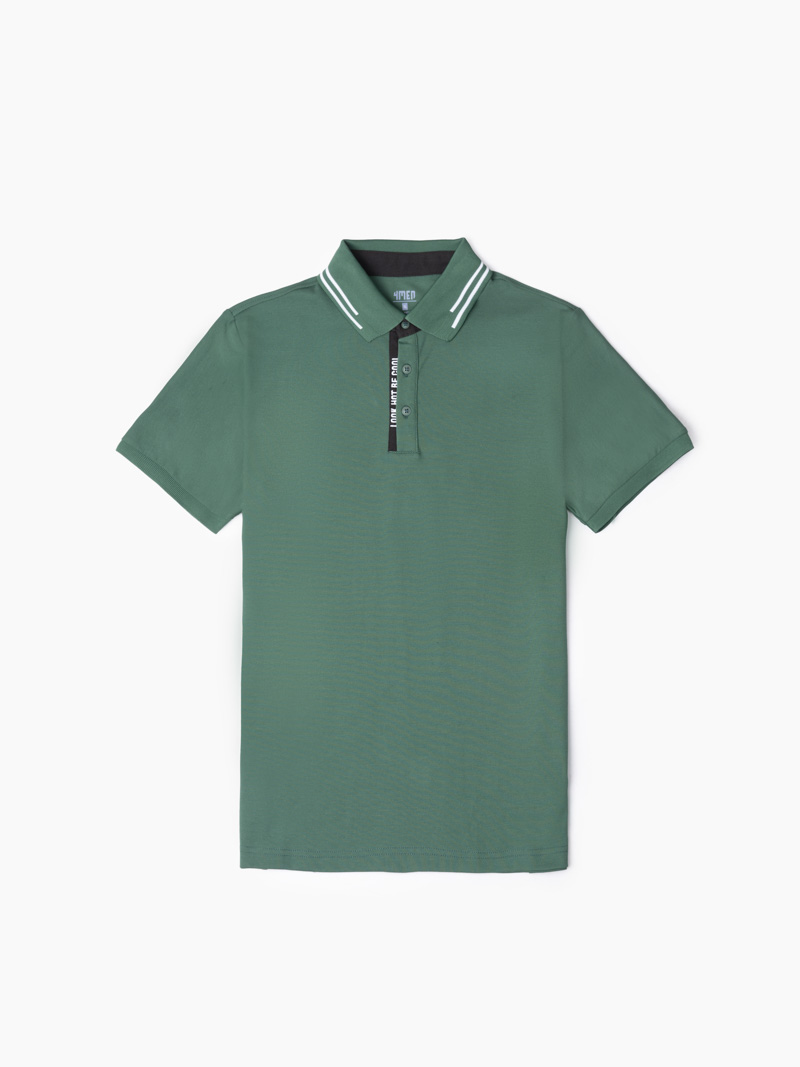 Áo Polo Phối Trụ Thêu Be Cool Form Slimfit PO120