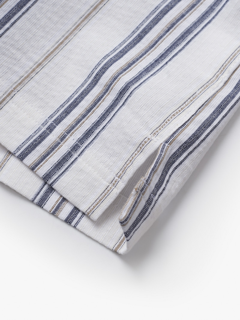 Áo Sơ Mi Linen Sọc Tay Ngắn Form Loose SM148
