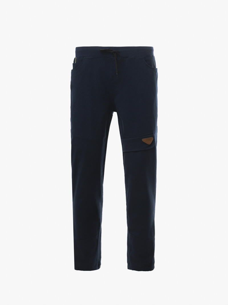Quan Jogger Kaki Lung Thun Gan Tag Da Tam Giac Form Regular JO016 Mau Xanh Den