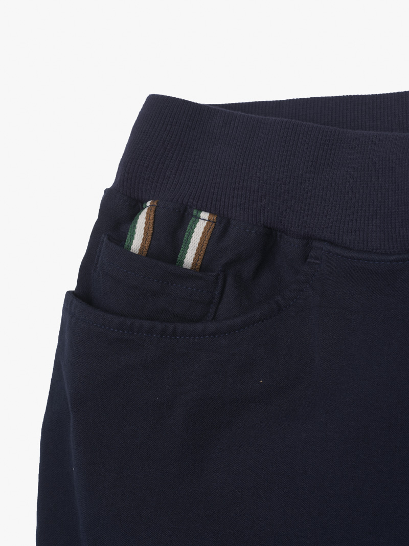Quan Jogger Kaki Lung Thun Gan Tag Da Tam Giac Form Regular JO016 Mau Xanh Den