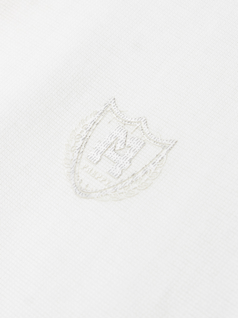 Áo Polo Modal In Logo M Form Slimfit PO157 Màu Trắng
