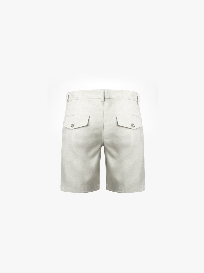 Quần Short Linen Trơn Form Straight QS068