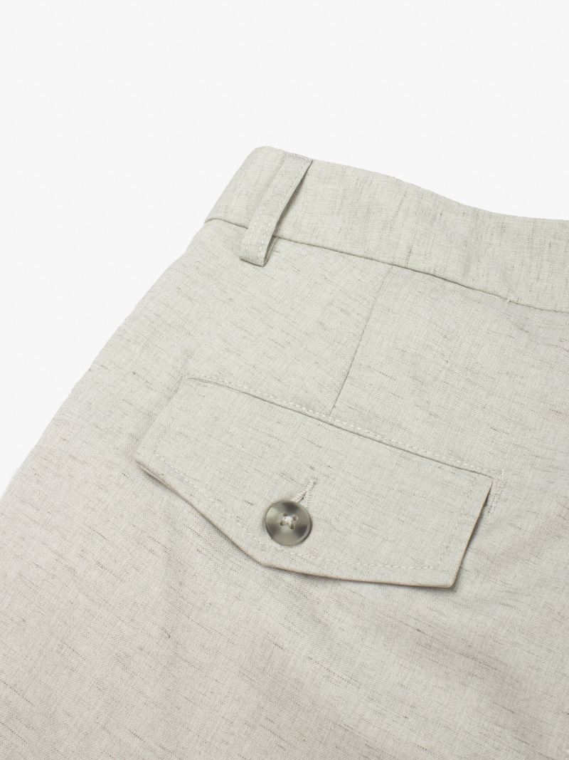 Quần Short Linen Trơn Form Straight QS068