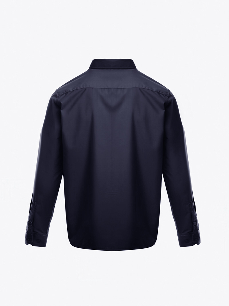 Áo Sơ Mi Trơn Vải Modal Ít Nhăn Form Slimfit SM079 Màu Xanh Đen