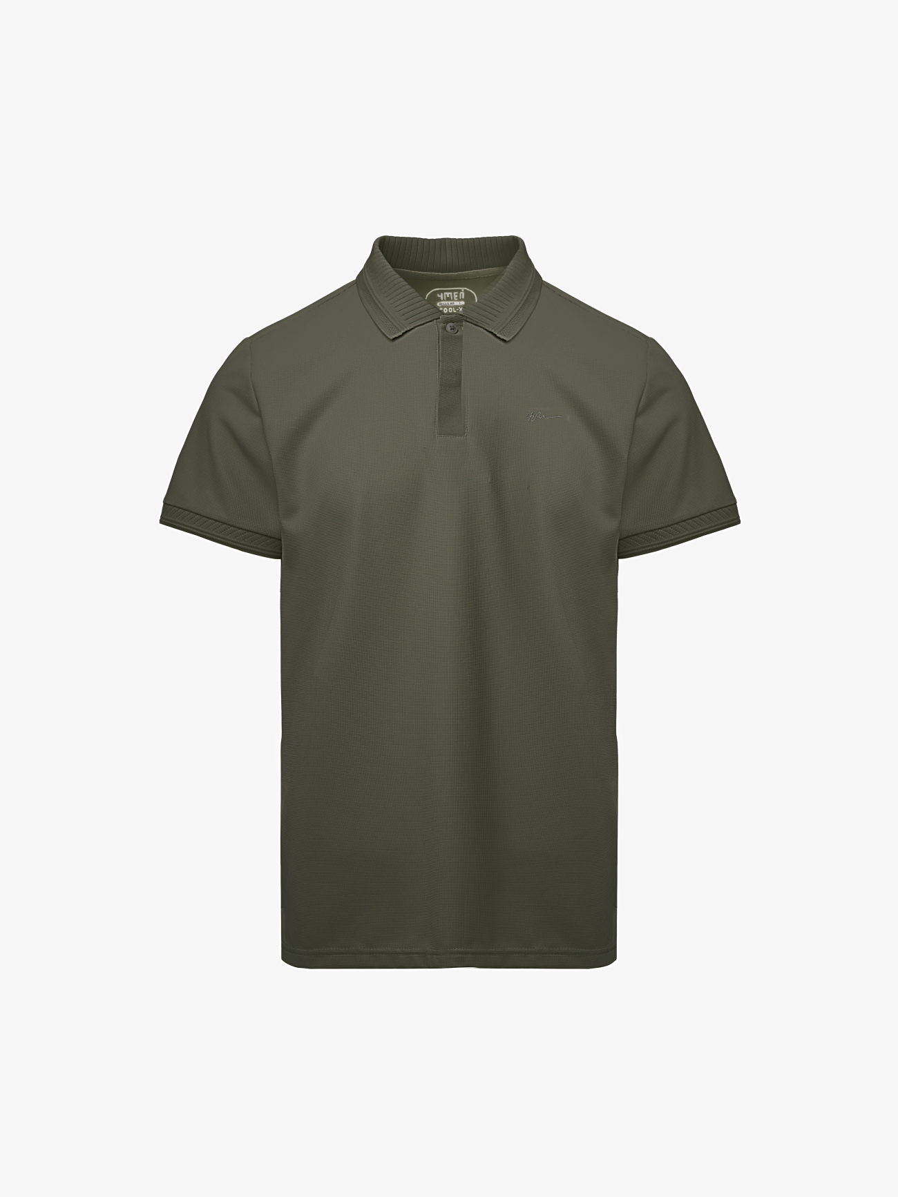 Áo Polo Cool-X Thêu Logo Tròn 4M Form Regular PO167 Màu Nâu