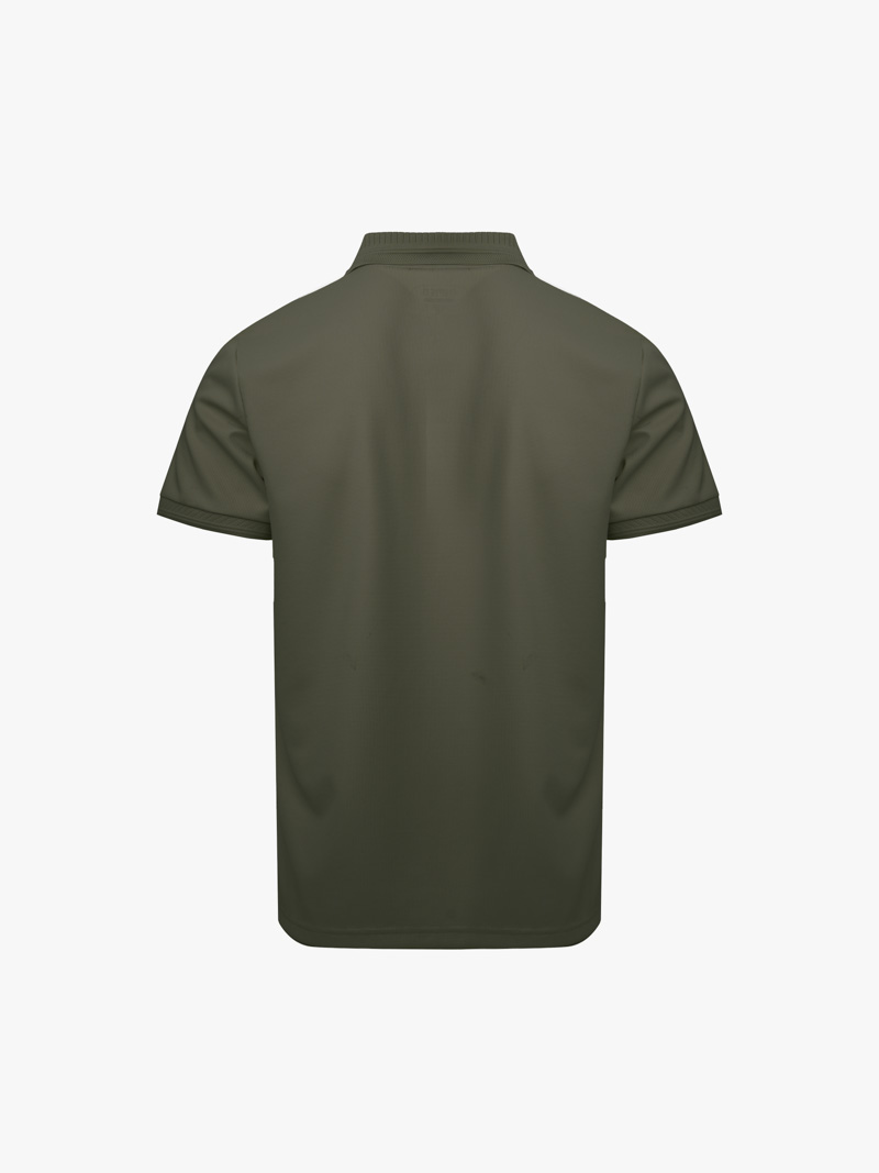 Áo Polo Cool-X Thêu Logo Tròn 4M Form Regular PO167 Màu Nâu