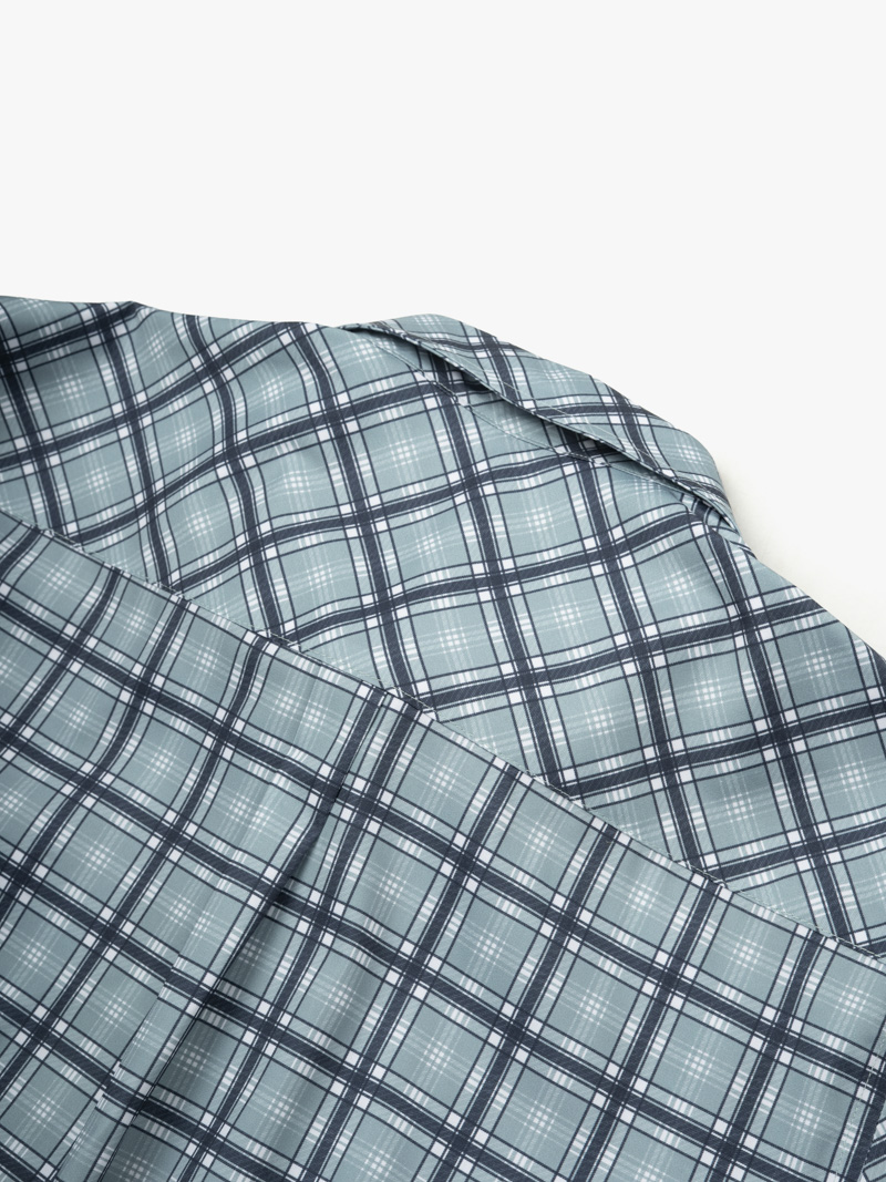 Áo Sơ Mi Caro Cool-X Form Slimfit SM192 Caro Xanh Lá