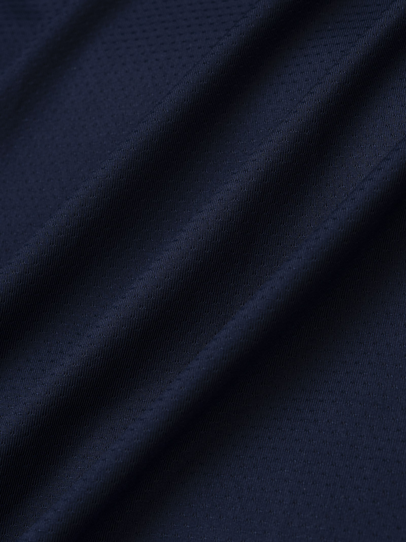 Áo Polo Thể Thao Phối In Logo 4MEN Club Sau Lưng Form Regular PO169 Màu Xanh Đen